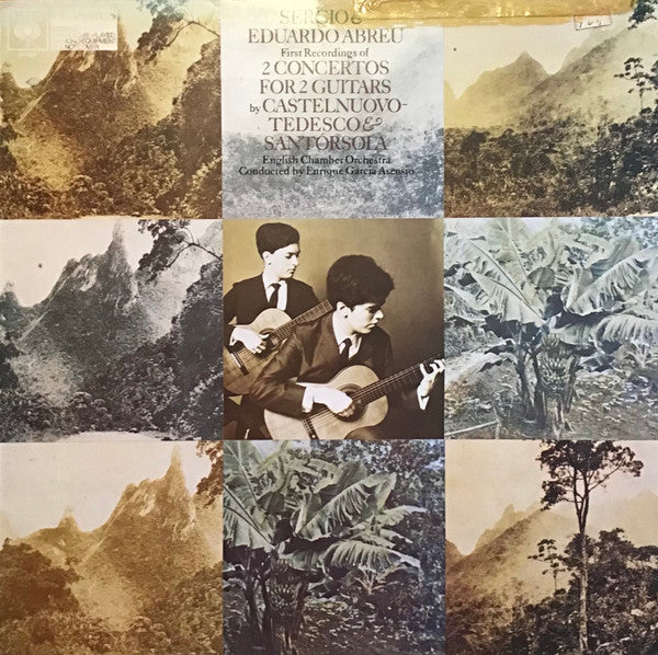 Sérgio And Eduardo Abreu, English Chamber Orchestra, Enrique Garcia Asensio - Mario Castelnuovo-Tedesco & Guido Santórsola : 2 Concertos For 2 Guitars (LP)