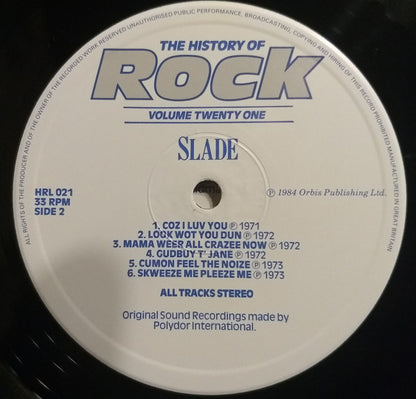 Status Quo / Slade / 10cc / Thin Lizzy : The History Of Rock (Volume Twenty One) (2xLP, Comp)