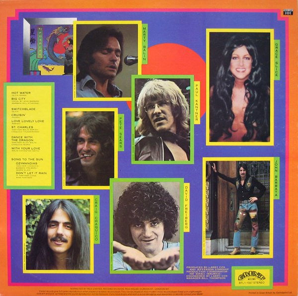 Jefferson Starship : Spitfire (LP, Album)