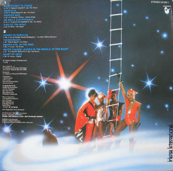 Boney M. : Nightflight To Venus (LP, Album, Club, Fou)