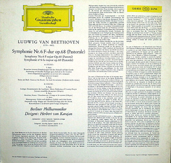 Ludwig van Beethoven / Berliner Philharmoniker, Herbert von Karajan : »Pastorale« (LP, RE, RP)