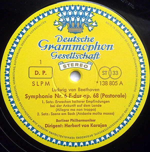 Ludwig van Beethoven / Berliner Philharmoniker, Herbert von Karajan : »Pastorale« (LP, RE, RP)