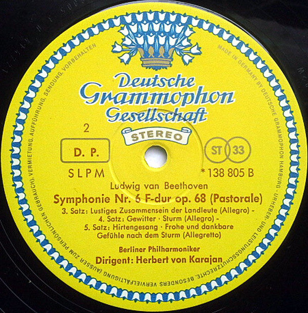 Ludwig van Beethoven / Berliner Philharmoniker, Herbert von Karajan : »Pastorale« (LP, RE, RP)