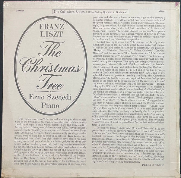 Franz Liszt - Szegedi Ernő : The Christmas Tree / Ungarisch / Pornisch (LP, Album)