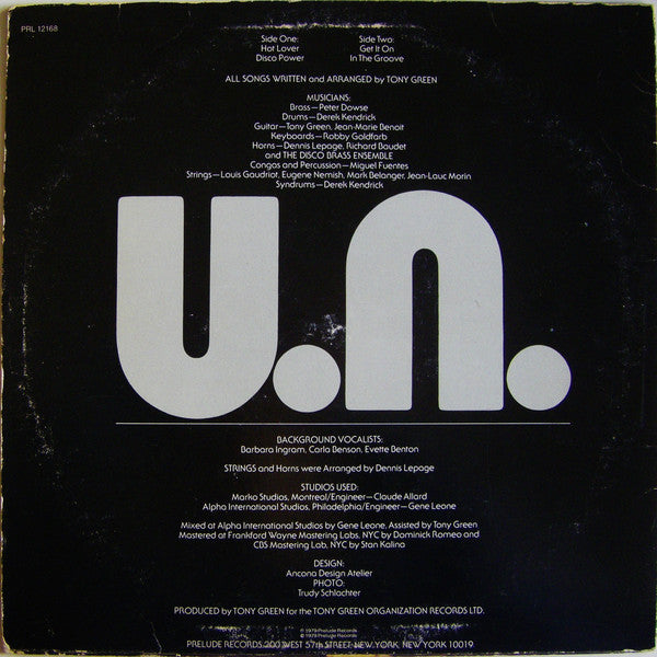 U.N. : U.N. (LP, Album)