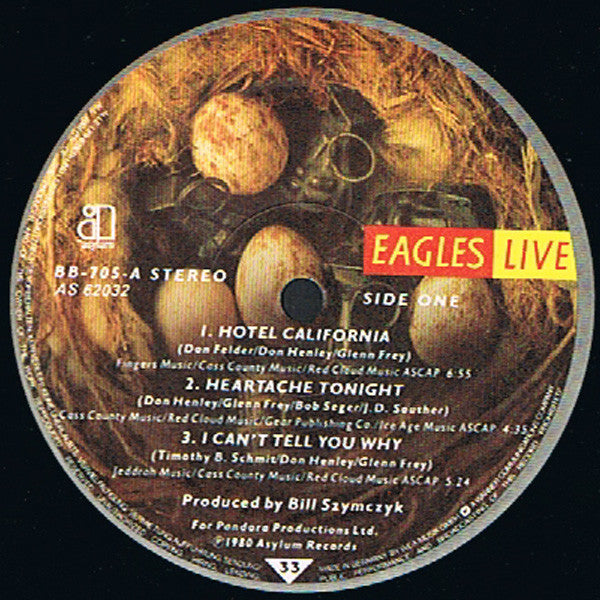 Eagles : Eagles Live (2xLP, Album, Gat)