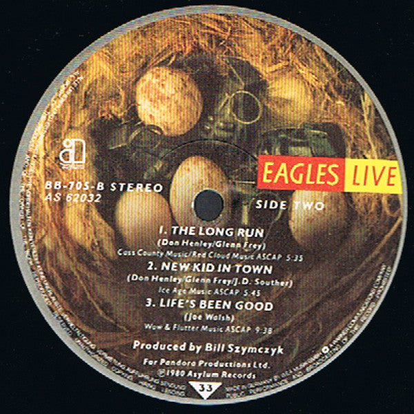 Eagles : Eagles Live (2xLP, Album, Gat)