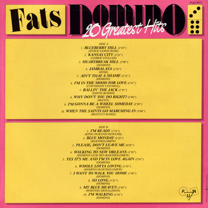 Fats Domino : 20 Greatest Hits (LP, Comp)