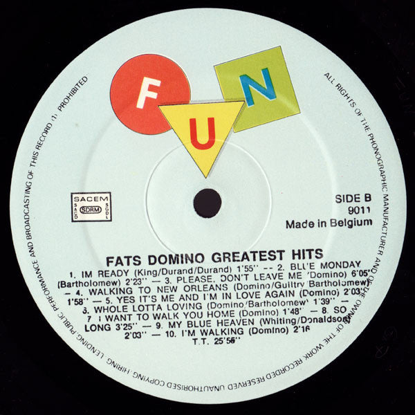 Fats Domino : 20 Greatest Hits (LP, Comp)