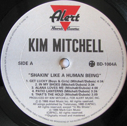 Kim Mitchell : Shakin' Like A Human Being (LP, Album)