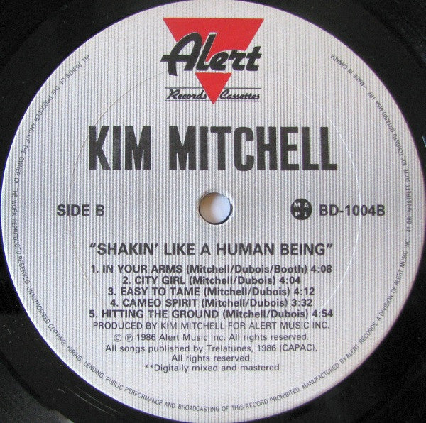 Kim Mitchell : Shakin' Like A Human Being (LP, Album)