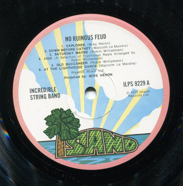 The Incredible String Band : No Ruinous Feud (LP, Album)