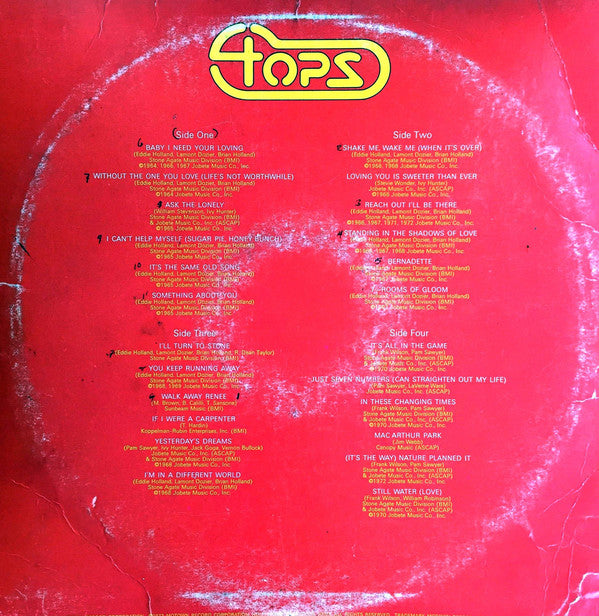 Four Tops : The Best Of The Four Tops (2xLP, Comp)