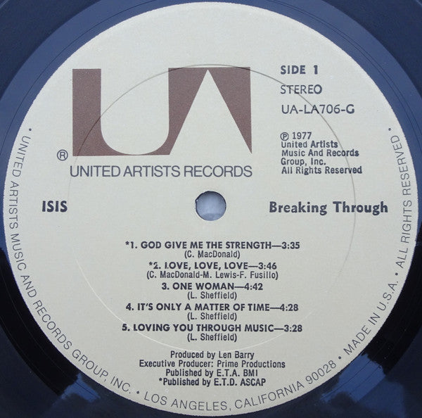 Isis (7) : Breaking Through (LP, Album, Sim)