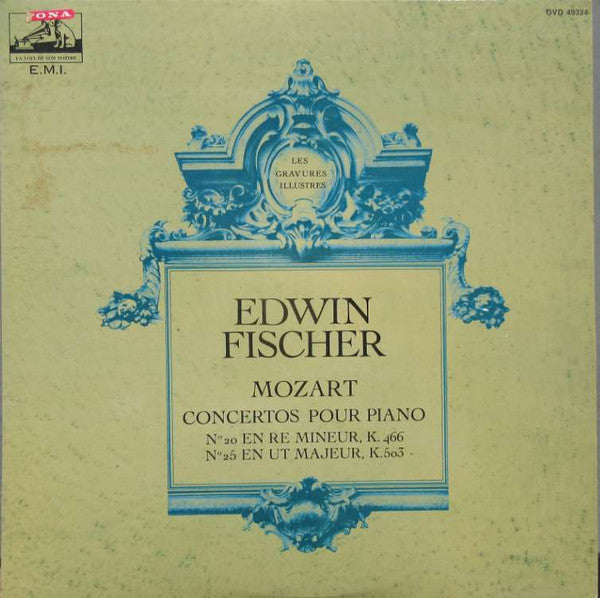 Wolfgang Amadeus Mozart - Edwin Fischer, Josef Krips, London Philharmonic Orchestra / Philharmonia Orchestra : Concertos Pour Piano N° 20 & 25 (LP, Comp, Mono)