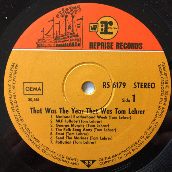 Tom Lehrer : That Was The Year That Was (LP, Album)