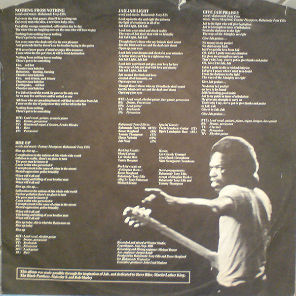 Tony Ellis : Change Will Come (LP, Album)