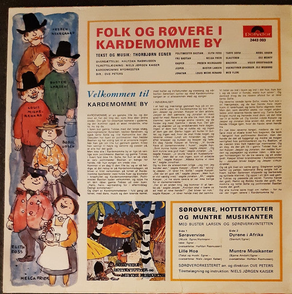 Various : Folk Og Røvere I Kardemomme By / Sørøvere, Hottentotter Og Muntre Musikanter (LP, RE)