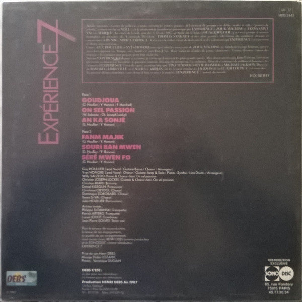 Expérience 7 : Expérience 7 (LP)