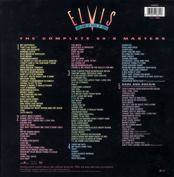 Elvis Presley : The King Of Rock 'N' Roll (The Complete 50's Masters) (5xCD, RM + Box, Comp)