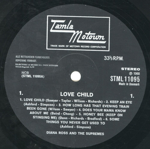 The Supremes : Love Child (LP, Album)