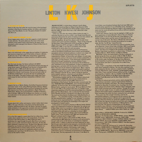 Linton Kwesi Johnson : Making History (LP, Album)