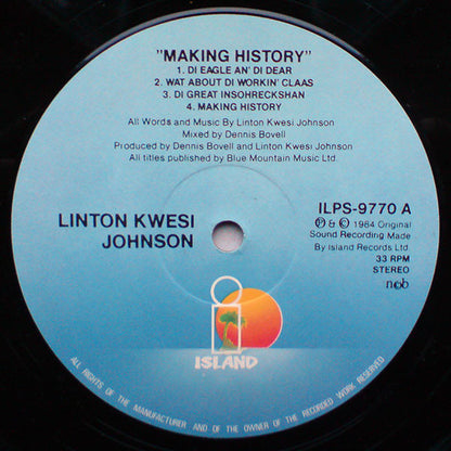 Linton Kwesi Johnson : Making History (LP, Album)