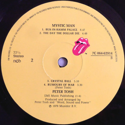 Peter Tosh : Mystic Man (LP, Album)