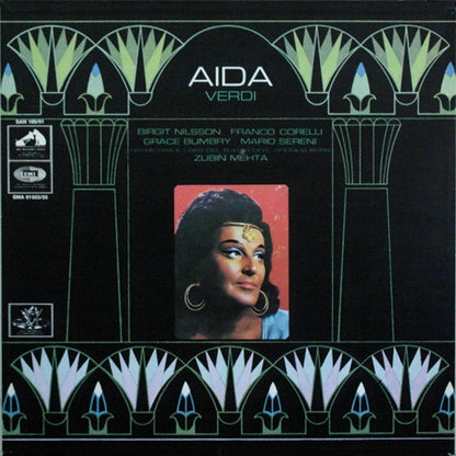 Giuseppe Verdi, Birgit Nilsson, Franco Corelli, Grace Bumbry, Mario Sereni, Orchestra Del Teatro Dell'Opera Di Roma E Coro Del Teatro Dell'Opera Di Roma, Zubin Mehta : Aida (3xLP + Box)