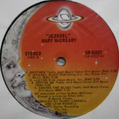 Mary McCreary : Jezebel (LP, Album, RE, Pit)