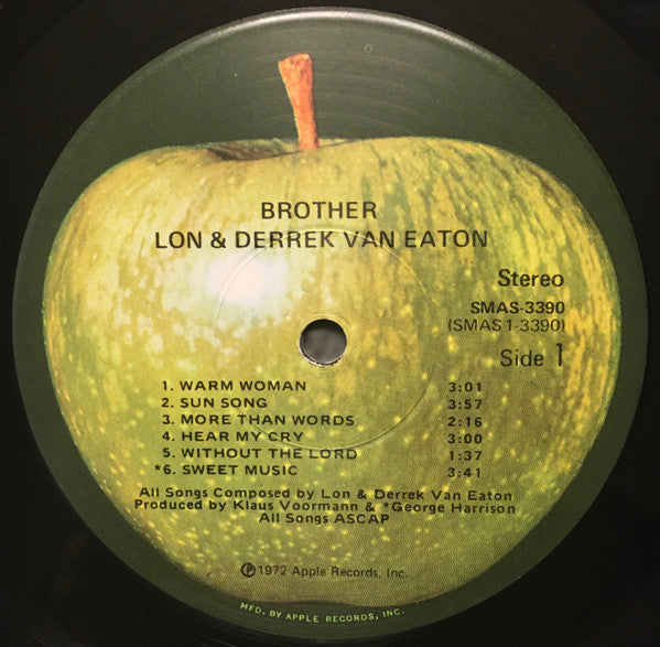 Lon & Derrek Van Eaton : Brother (LP, Album, Win)