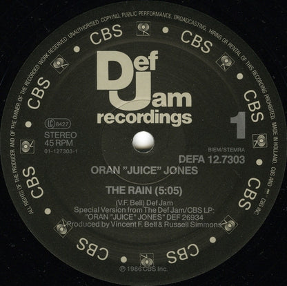 Oran 'Juice' Jones : The Rain (12", Maxi)