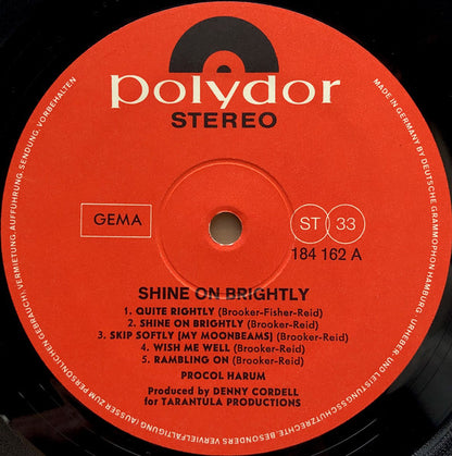 Procol Harum : Shine On Brightly (LP, Album)