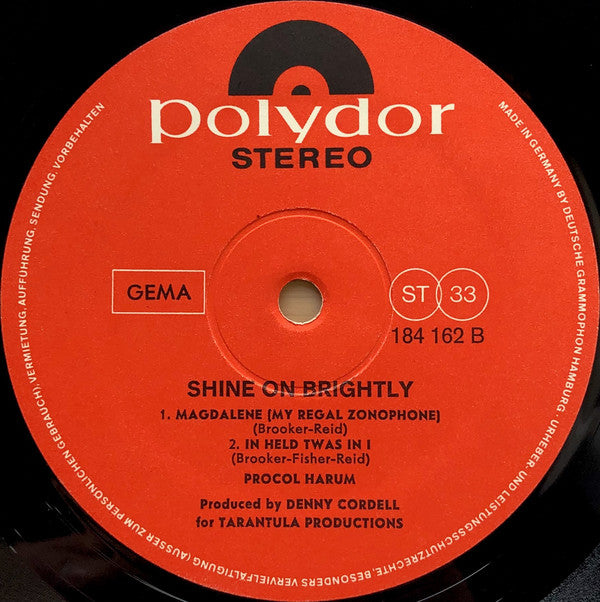 Procol Harum : Shine On Brightly (LP, Album)