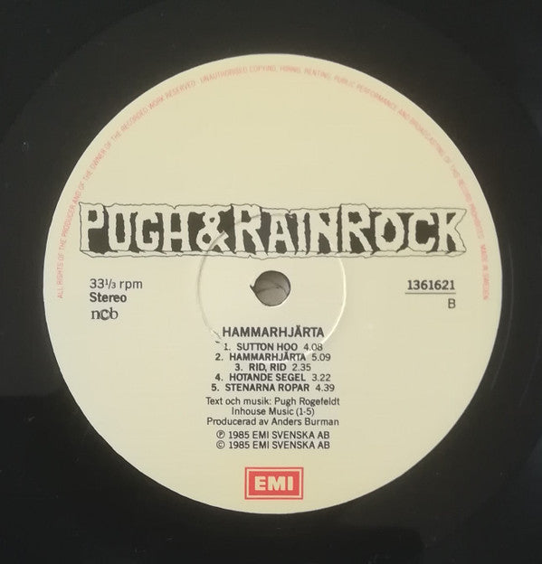 Pugh Rogefeldt & Rainrock : Hammarhjärta (LP, Album)