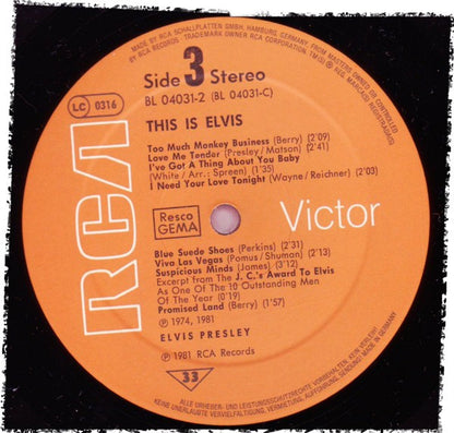 Elvis Presley : This Is Elvis (2xLP, Comp)
