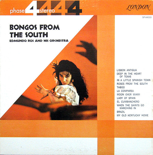 Edmundo Ros & His Orchestra : Bongos From The  South (LP, Album, Gat)