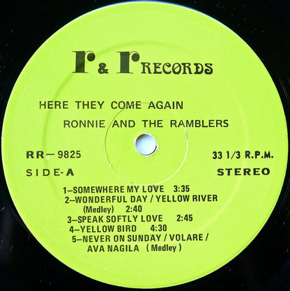 Ronnie Butler & The Ramblers : Here They Come Again - On The Limb (LP, Album)