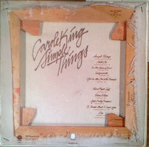 Carole King : Simple Things (LP, Album)