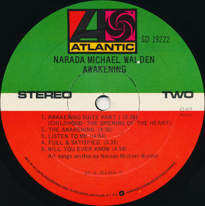 Narada Michael Walden : Awakening (LP, Album, RI)