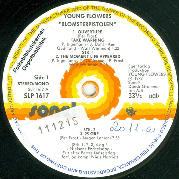 Young Flowers : Blomsterpistolen / No. 2 (LP, Album, RE + LP, Album, RE + Comp)