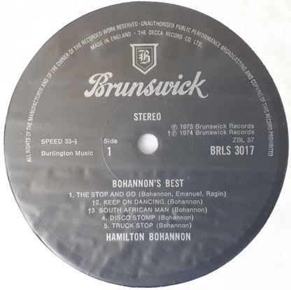 Hamilton Bohannon : Bohannon's Best (LP, Comp)