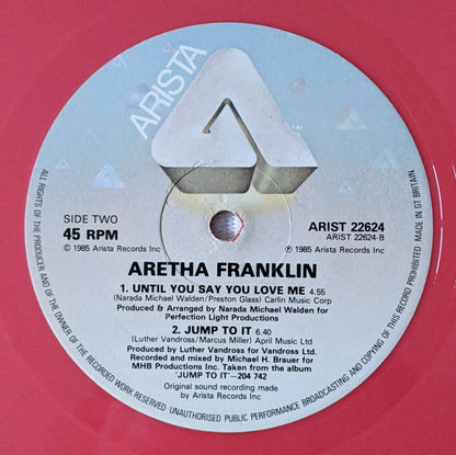 Aretha Franklin : Freeway Of Love (The Pink Cadillac Mix) (12", RE, Pin)