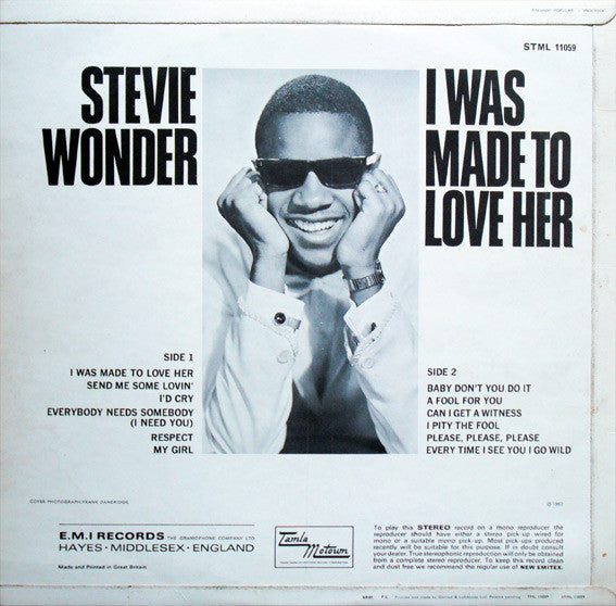 Stevie Wonder : I Was Made To Love Her (LP, Album)