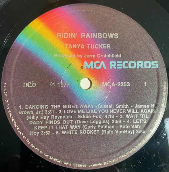 Tanya Tucker : Ridin' Rainbows (LP, Album)