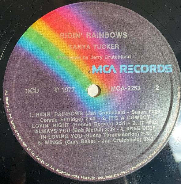 Tanya Tucker : Ridin' Rainbows (LP, Album)