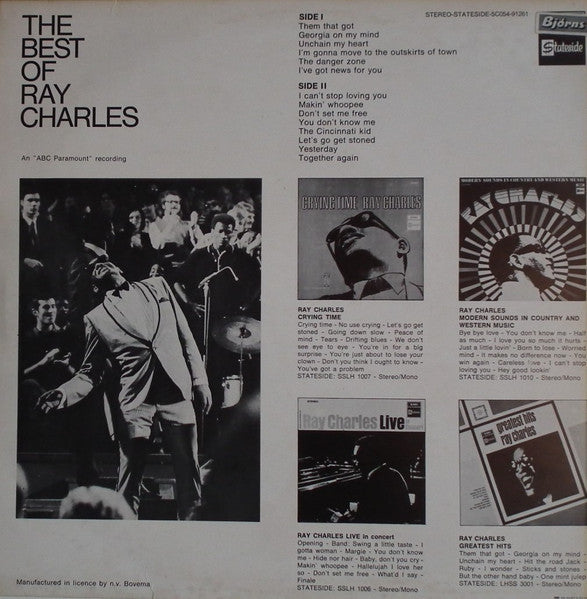 Ray Charles : The Best Of Ray Charles (LP, Comp)