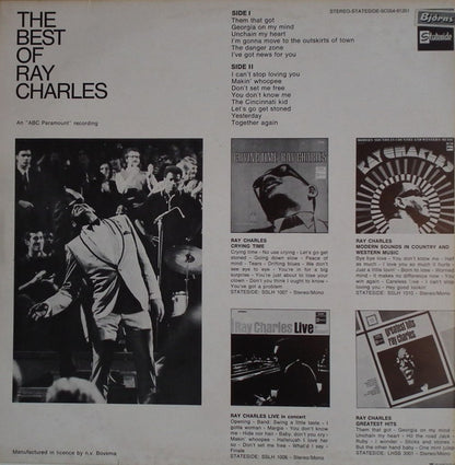 Ray Charles : The Best Of Ray Charles (LP, Comp)