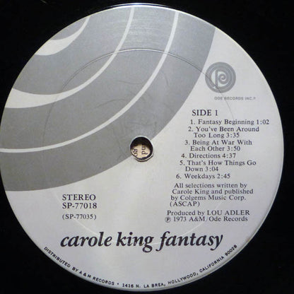 Carole King : Fantasy (LP, Album, Pit)