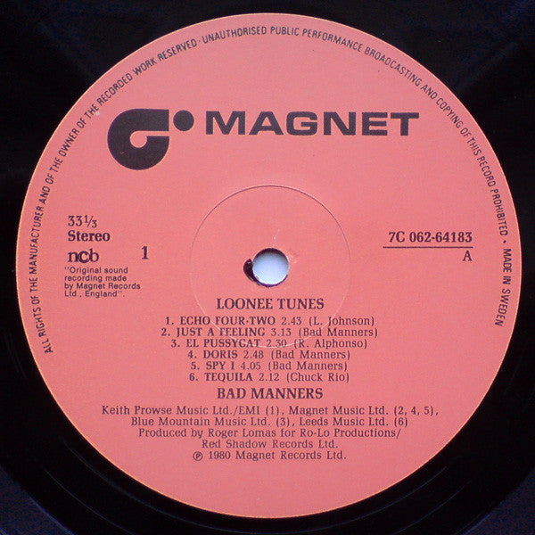 Bad Manners : Loonee Tunes! (LP, Album)